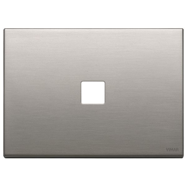 Plate 3Mx1 Flat brushed nickel image 1