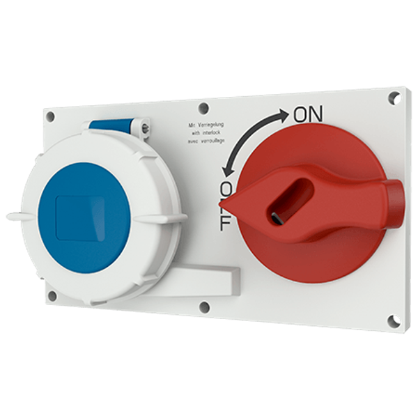 Panel mounted socket 16A3P230V image 1