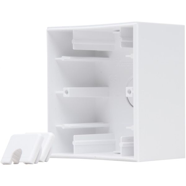 HK07 - surface-mounted housing, 1-fold, color: arctic white matt image 1