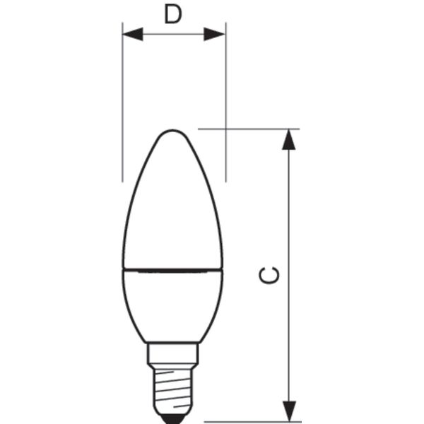 CorePro candle ND 4-25W E14 827 B35 FR image 3