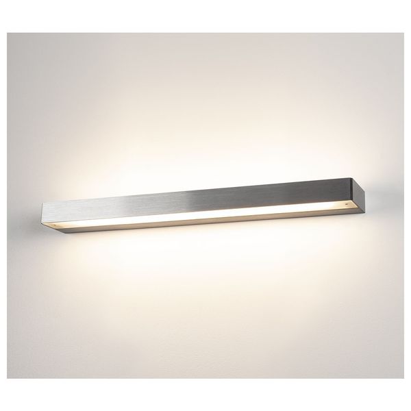 SEDO 21 LED wall light,square brushed alu,frosted glass image 2