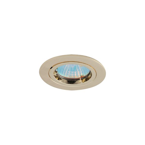 Twistlock GU10 Die-Cast Downlight Brass image 1