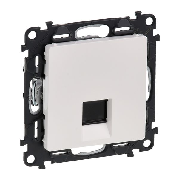 RJ45 socket Valena Life category 6 UTP with cover plate white image 1