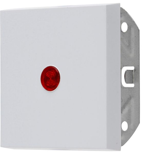 HK07 - Flächenwippe mit Linse rot, Farbe: grau matt image 1