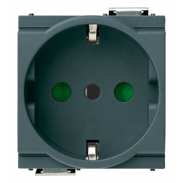 2P+E 16A P30 outlet grey image 1