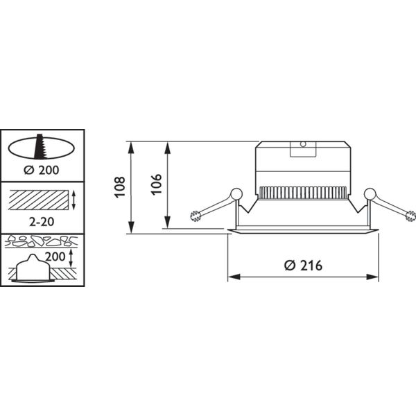 DN140B LED20S/840 PSU C IP54 PI6 image 3