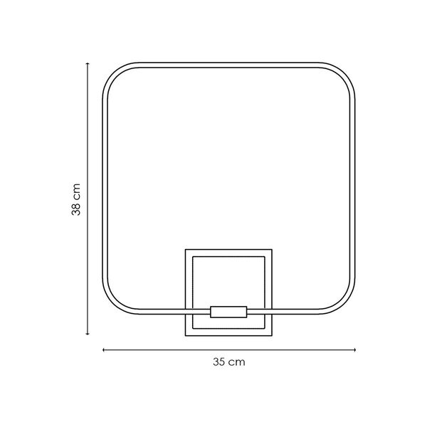 LED quad wall light ↔ 35 cm white image 4