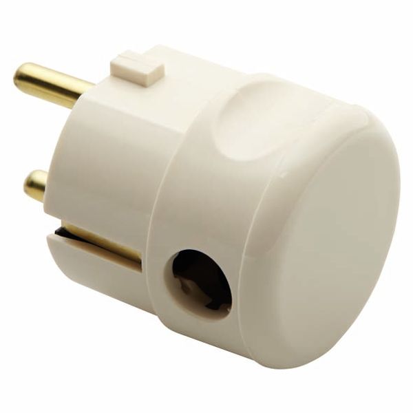 PORTABLE PLUG - 90° - GERMAN/FRENCH STANDARD - 2P+E 10/16A 250V ac - WHITE image 2