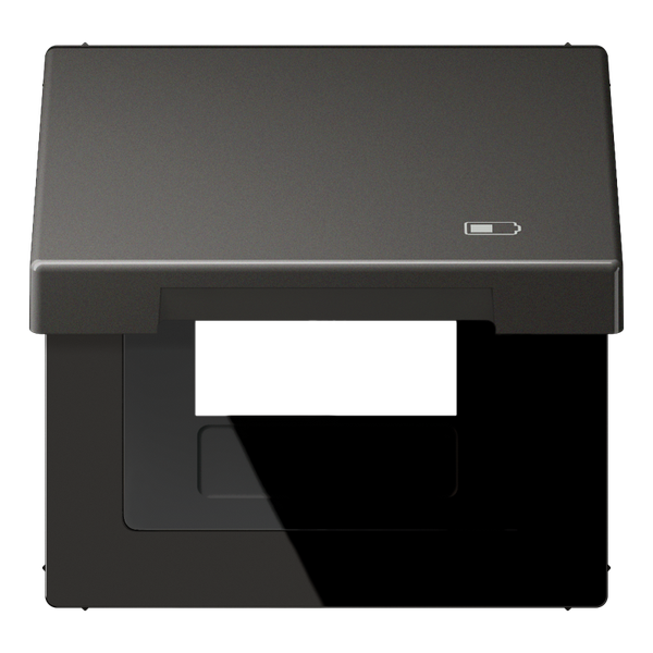 Hinged lid USB with centre plate AL2990KLUSBAN image 2