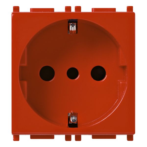 2P+E 16A P30 outlet red image 1