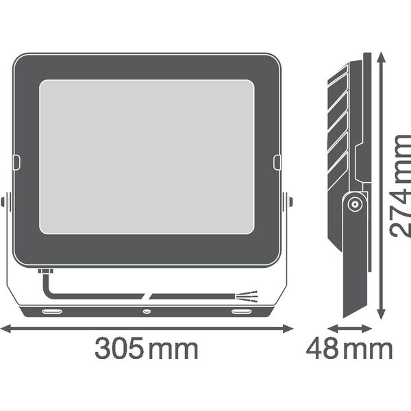 FLOODLIGHT COMPACT 135W 865 SYM 100 BK image 15