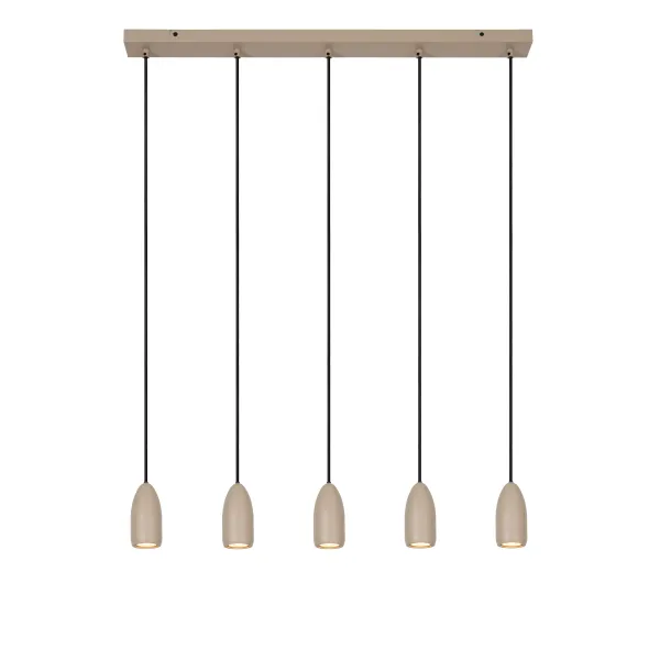 EVORA Pendant light-Taupe-Ø10-5xGU10-35W-Metal image 1