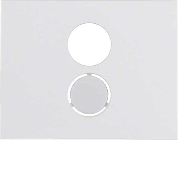 Centre plate for loudspeaker soc. out., K.1, p. white glossy image 1