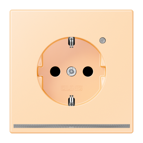 SCHUKO socket with LED pilot light LC320 LC1520-OLNW223 image 1