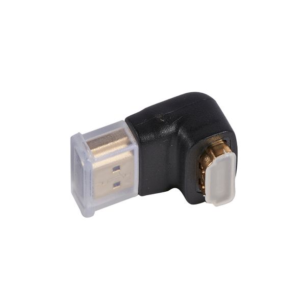 HDMI male to HDMI female 90 degree down adaptor image 1