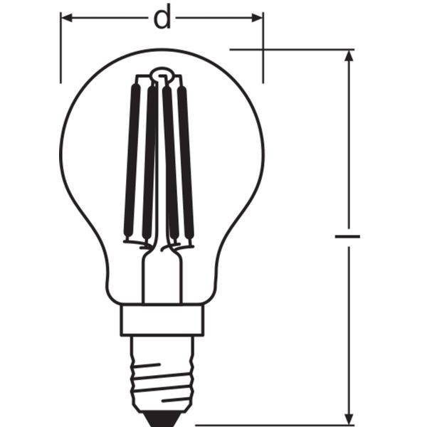 LED Retrofit CLASSIC P DIM 5.5W 827 Clear E14 image 8