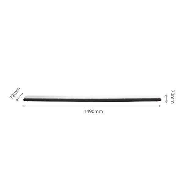 LIMEA GIGANT HERMETYK 1500mm 75W NW 230V 120st IP65 IK10 1490x72x70mm black 5 years warranty image 3