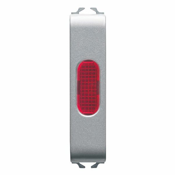 SINGLE INDICATOR LAMP - RED - 1/2 MODULE - TITANIUM - CHORUSMART image 2