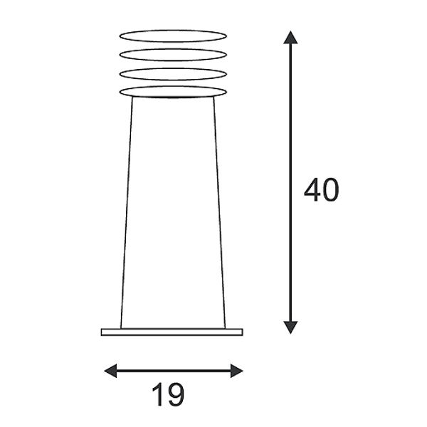 RUSTY 40 Outdoor luminaire, E27 max. 11W, IP55, rusted iron image 6