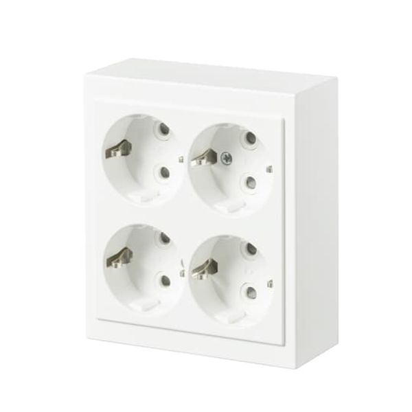 404EA-884 Socket outlet White - Impressivo image 1