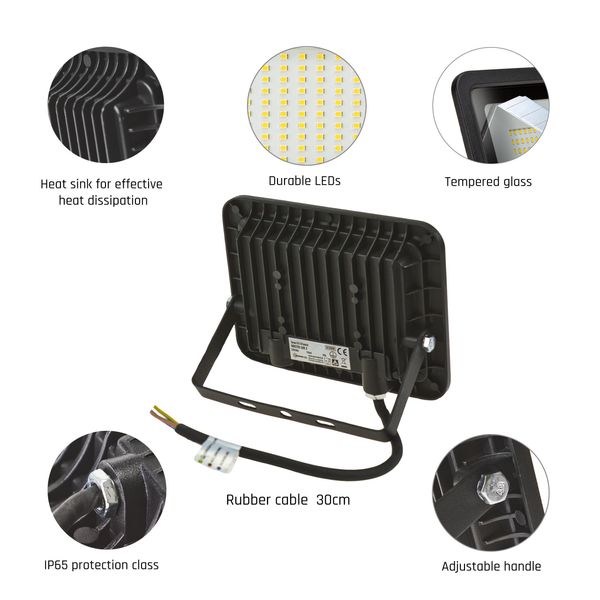 NOCTIS LUX 2 SMD 230V 30W IP65 WW black image 14