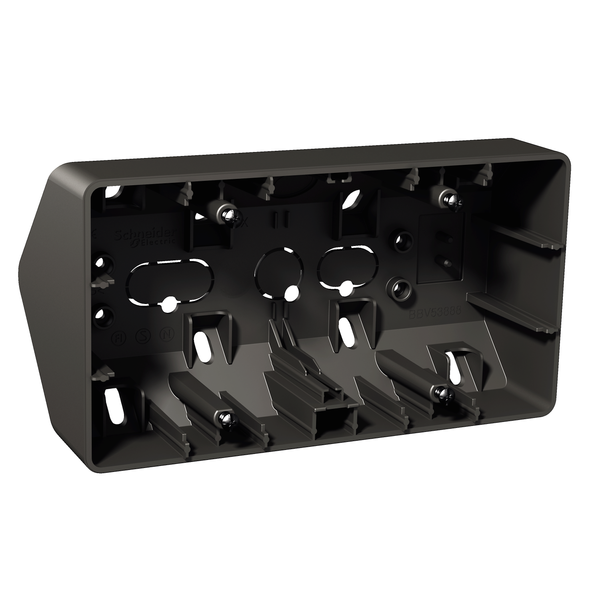 Exxact surface mounted box 2-gang corner box anthracite image 4