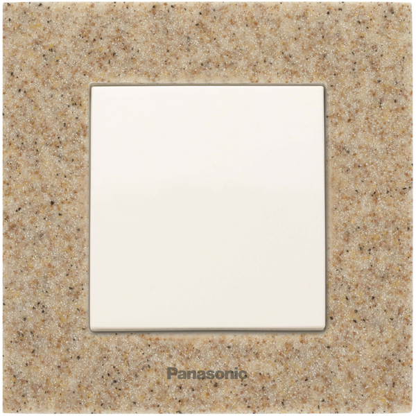 Karre Plus Accessory Corian - Sandstone One Gang Frame image 1