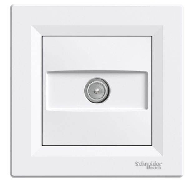 Asfora, TV socket intermediate, 8dB, white image 2