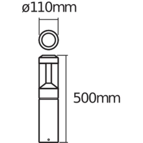 ENDURA® STYLE LANTERN MODERN Modern 50cm 12W image 7