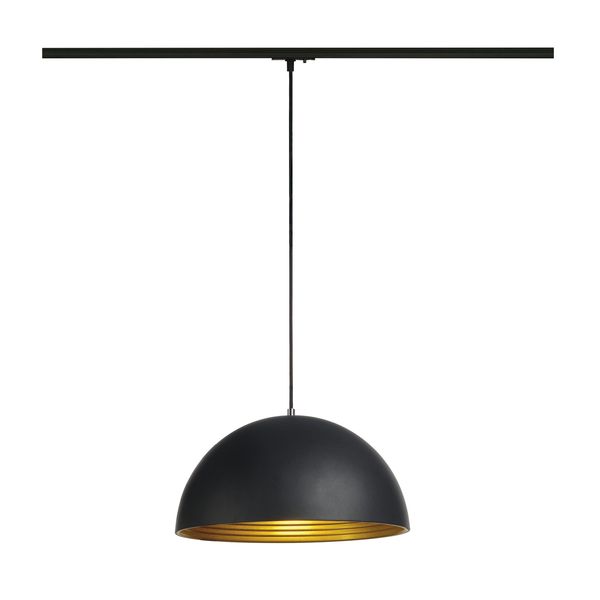 FORCHINI M 1-Phase PL, 40cm, round, black/ gold, E27 image 1