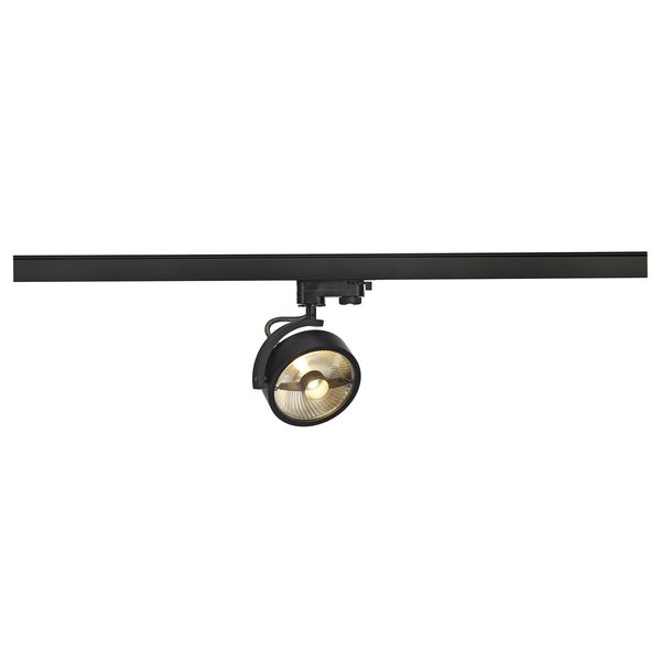 KALU TRACK QPAR111 lamp head, black, incl. 3-circuit adaptor image 1