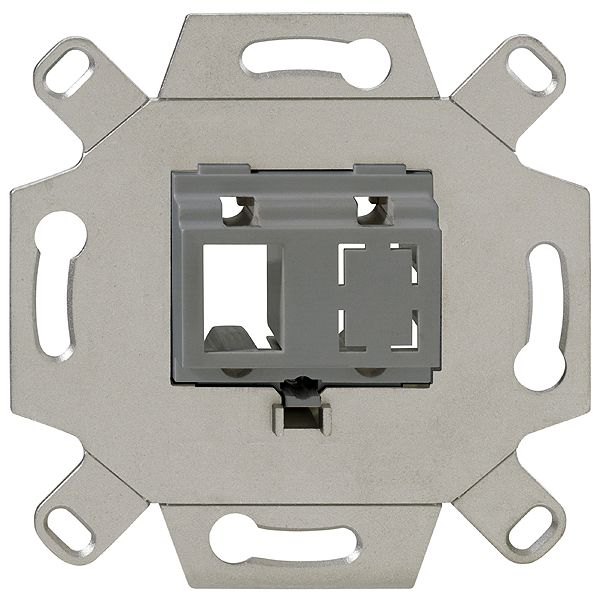 Montageadapter, LC-D/SC, 2-fach, schwarz (ähnlich RAL 9005), für TAE-Abdeckungen image 1