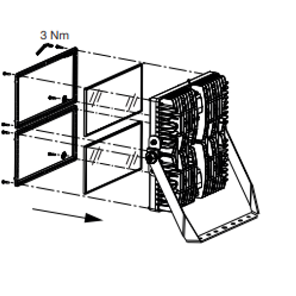 SMART [PRO] e - REPLACEMENT GLASS KIT FOR ASYMMETRICAL VERSIONS - 2 MODULES image 1