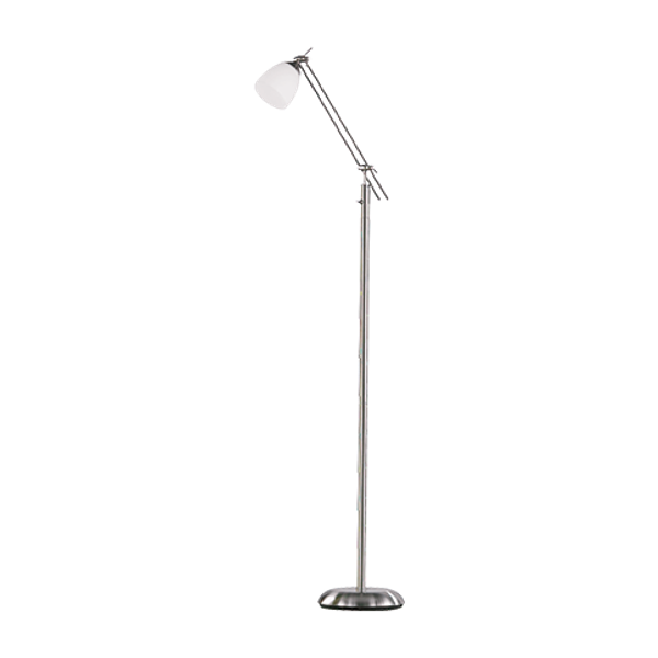 Icaro floor lamp E27 brushed steel image 1