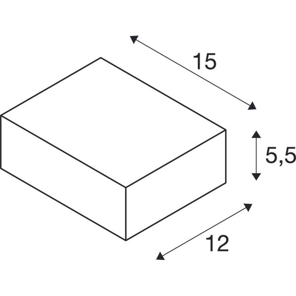 QUADRASYL wall lamp WL 15, GX53 max.11W, square, anthracite image 4