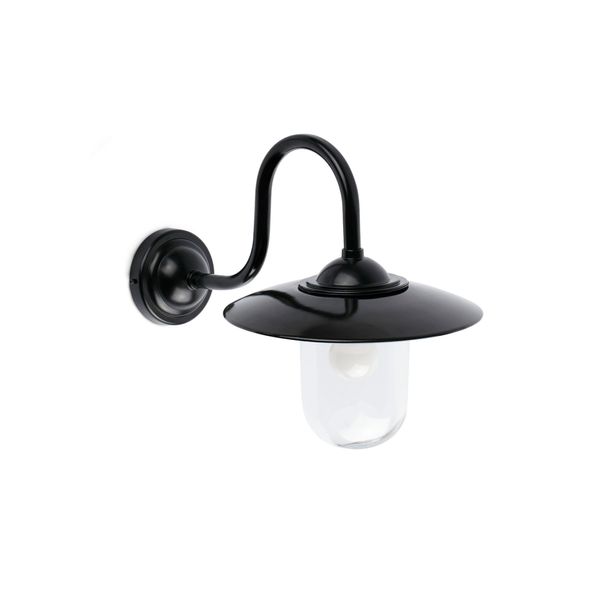 HUDSON BLACK WALL LAMP image 1