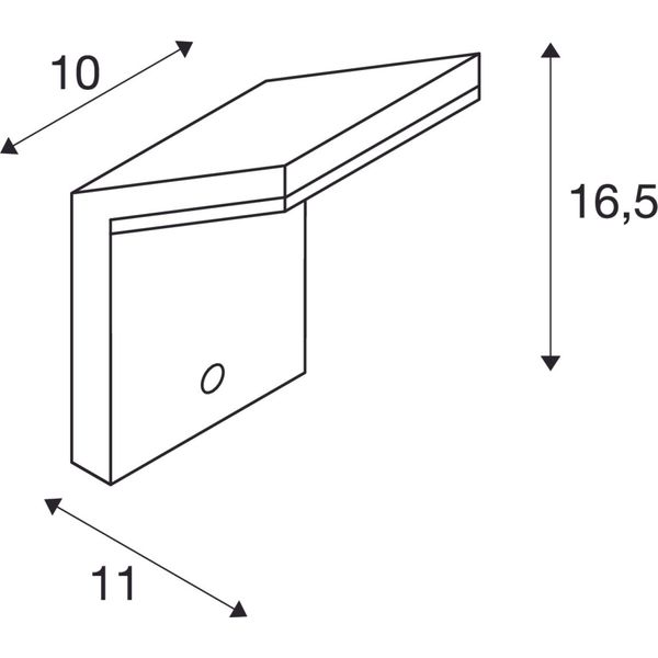 ORDI LED WALL LUMINAIRE, 3000K, anthracite, with Sensor image 2