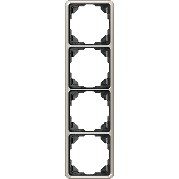 4-gang frame, platinum CD584PT image 1