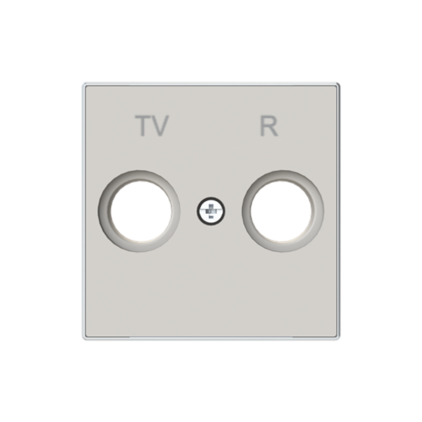 8550 DN Cover TV / R socket SAT 1 gang Sand - Sky Niessen image 1