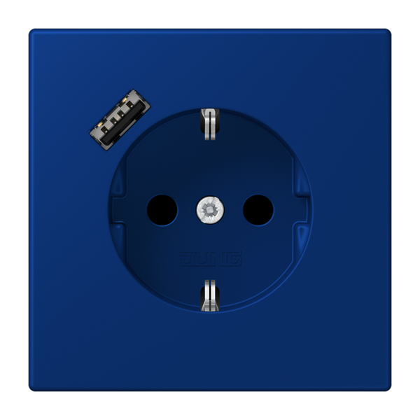 SCHUKO socket with USB charger LC4320T LC1520-18A261 image 1