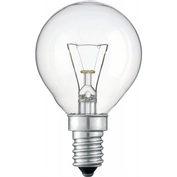 Incandescent Bulb E14 60W P45 220V CL image 1