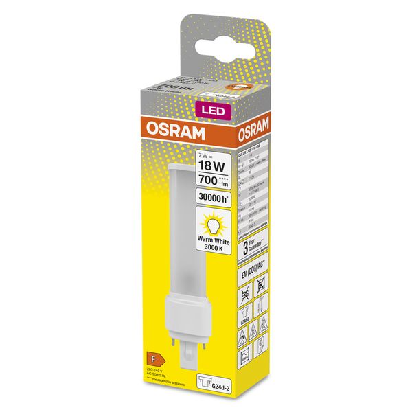 OSRAM DULUX LED D EM & AC MAINS 7W 830 G24D-2 image 14