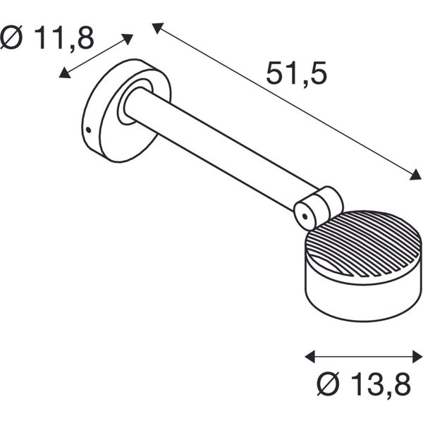 ESKINA D 1000lm 3000/4000K 230V 95ø IP65 anthracite image 2