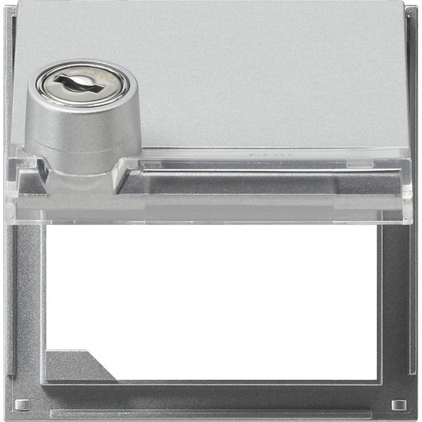 adapter fr. HC id.lock + in.sp. Gira TX_44 (WP FM) c.alum. image 1