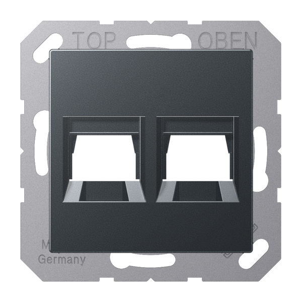 Centre plate for MJ f. 2 sockets A1569-2WEANM image 1