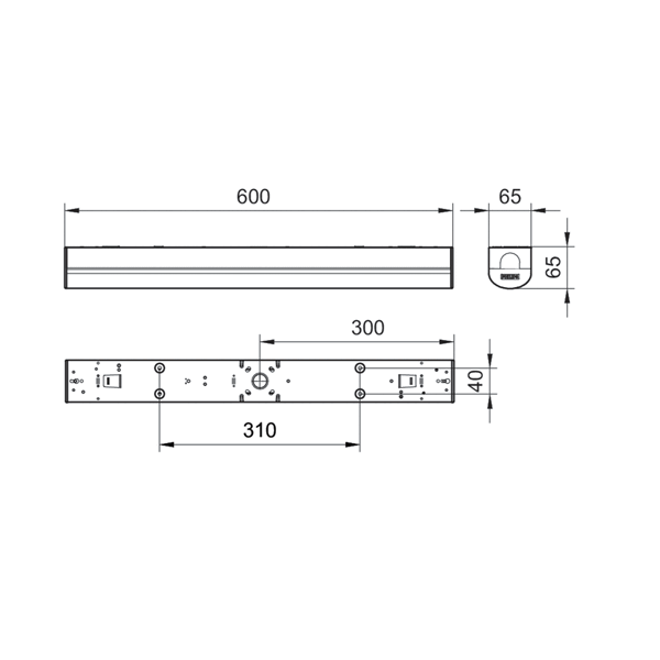 BN126C LED22S/840 PSU TW1 L600 image 3