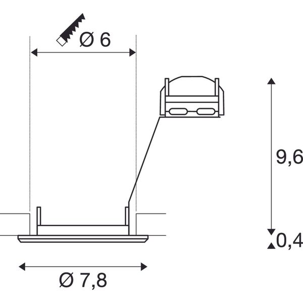 PIKA QPAR51,non-adjustable,white,max. 50W image 2