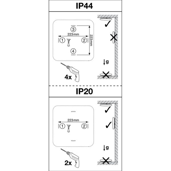 SURFACE SQUARE 330 3CCT SENSOR 24W 3CCT IP44 image 17