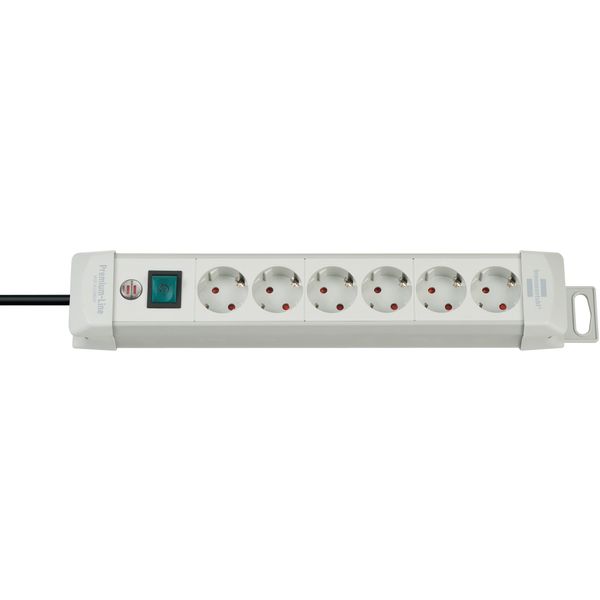 Premium-Line extension socket 6-way light grey 3m H05VV-F 3G1,5 image 1