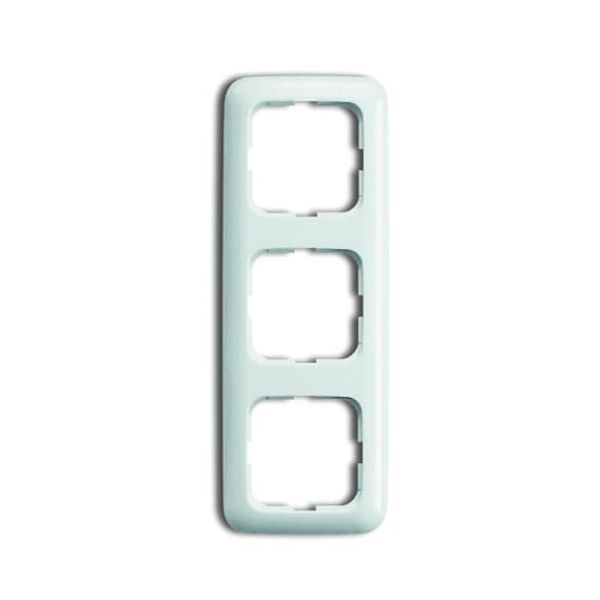 2513-214-500 Cover Frame 3gang(s) alpine white - Reflex SI image 1